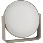 ZONE DENMARK Ume Miroir de Table grossissant 5X Taupe Diamètre 19 cm Hauteur 19,5 cm