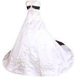 Robes de mariée bustier blanc d'ivoire en satin Taille L look fashion pour femme 
