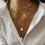 Ras-de-cou à perles style bohème pour femme en promo 