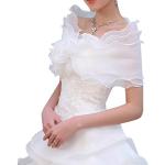 Écharpes en soie de mariée blanches en mousseline à strass look fashion pour femme 