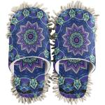 Chaussures montantes violettes en microfibre à motif mandala look fashion 