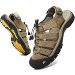 Chaussures de randonnée kaki en cuir Pointure 43 look fashion pour homme 